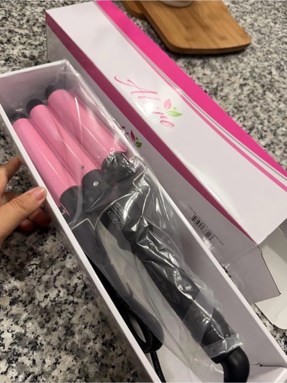 Allure Pink Triple Barrel Hair Waver
